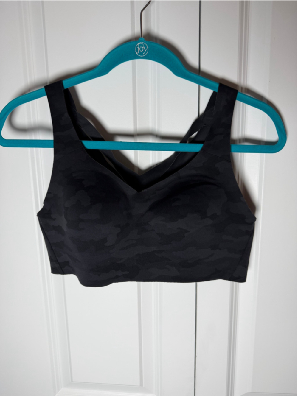 Lululemon Sports Bra 36B Black Grey Camo